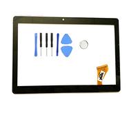 Écran tactile numériseur de rechange pour appareil photo Dragon Touch K10 10,1" Noir 11 cm avec kit d'outils d'ouverture SlyPry