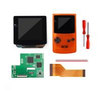 Écran Tactile Oled Regional Avec Coque Prédécoupée,Osd Intégré,Écran Retro Pixel Osd Intégré,Installation Facile Pour Gbc,Document Délibérément Garçon - Type Clear Orange
