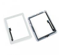ÉCRAN TACTILE POUR IPAD 3, ADHÉSIFS + SUPPORT CAMÉRA + BOUTON HOME, BLANC