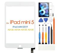 Écran tactile pour iPad Mini 5 7.9 2019 5ème génération, numériseur tactile pour iPad 7.9 2019 A2133 A2124 A2126, écran tactile avant, avec outils de réparation, sans bouton Accueil (blanc)