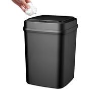 Écran tactile Trash Can, Automatic Garbage Bin, 7.87 Inches Electric Waste Container & Motion Sensor Lid, 13L Rubbish Holder for Living Room, Bedroom, Bathroom, Cleanup Tasks, and Home