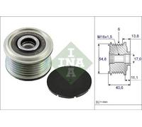 INA 535 0102 10 Poulie débrayable d'alternateur