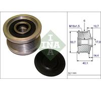 INA Poulie débrayable d'alternateur 1202120/12312248296/1204178 pour OPEL Insignia, Corsa E, Astra J
