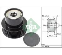 Écran thermique d'échappement 535 0288 10 INA pour PEUGEOT TOYOTA CITROËN