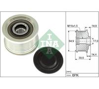 Écran thermique d'échappement 535 0368 10 INA pour HYUNDAI KIA
