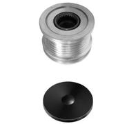 HELLA 9XU 358 038-761 Poulie roue libre, alternateur - Filetage: M16x1,5 - Nombre de gorges: 6 - avec cache