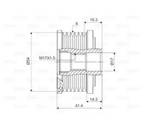 Écran thermique d'échappement Rotation dans le sens des aiguilles d'une montre