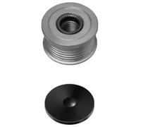 Hella Poulie roue libre d'alternateur 9XU 358 038-461 M16x1,5 6 gorges avec cache