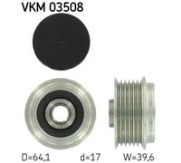 SKF Poulie débrayable d'alternateur Ø64,1 mm 6204889 VKN 350 Compatible avec OPEL
