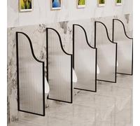 Écran urinoir en verre trempé pour plus d'intimité et d'hygiène dans les toilettes publiques des hommes, restaurants