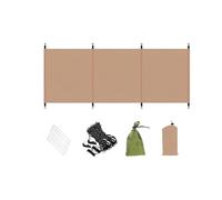 Écran Vent Portable 250cm pour Barbecue pour plein Air Écran | Idéal pour barbecue, pique-nique, protège les flammes pour une ignition pour facile en extérieur(yellow（no pole）)