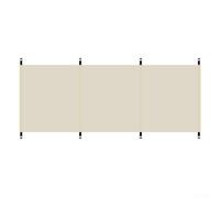 Écran Vent Portable 250cm pour Feu de pour camp Écran Vent Portable | Protection pour efficace contre le vent, facilite l'allumage du feu, parfait pour le camping et les (white（no pole）)