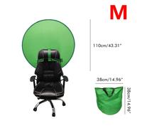 Écran vert Chroma Key pour conversations vidéo, fond de webcam portable et pliable, arrière-plan pour appels vidéo avec cadre à ressort en acier