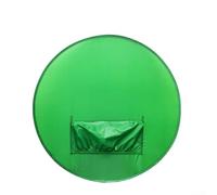 Écran vert double couche Chroma Key avec design pliable et sac de rangement, adapté pour les portraits complets et les applications de studio virtuel (142 cm (poids : 0,56 kg)