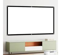 Ecran Videoprojecteur 60 À 200 Pouces, Écran De Projection 4k 16:9 HD Anti-Plis, Projecteur Portablei Pliable Écran, Double Face Anti-Plis Toile Videoprojecteur pour Home Cinéma Et Camping Fête(200inc