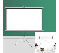 Écran Videoprojecteur Sur Pieds, Écran De Projection Avec Support Trépied Réglable En Hauteur, Format 4:3/16:9 50-72 Pouces Blanc, Écran Projecteur Intérieur pour Films Et Présentations(4:3 50in)