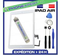 Écran vitre tactile complète iPad Air blanc + outils + iLame Pro