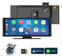 Écran Voiture 10,26 Pouces Tactile IPS, Dashcam 4K, Caméra de Recul 1080P