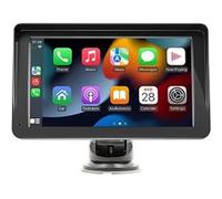 Écran voiture 7'' CarPlay Android Auto sans fil avec Support Ventouse Avizar Noir G