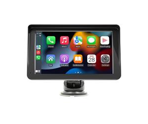 Écran voiture 7'' CarPlay Android Auto sans fil avec Support Ventouse Noir