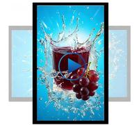 Écrans d'affichage numérique 18.5-43 Pouces pour borne Interactive intérieure,Affichage Numérique Publicitaire Mural,Mode Paysage/Portrait,Ecran Vitrine Magasin pour Lire des Vidéos/Images(23.6in)