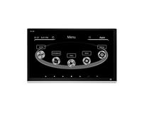 Ecrans d'appuie-tête, 13.3 pouces 10.0 voiture appui-tête moniteur IPS écran tactile 1080P vidéo lecteur de film voiture siège arrière TV affichage(1 PCS Silver 13.3)