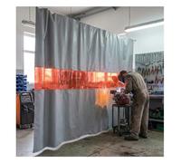 Écrans De Protection Pour Soudage, Rideau Ignifuge Avec Fenêtre De Visualisation, Couvertures Ignifuges Avec Œillet Supérieur En Cuivre, Pour Usage Industriel, Entrepôt(5.5X3 M)