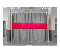 Écrans De Soudage Avec Fenêtre De Visualisation, Rideau Ignifuge Couvertures Ignifuges Avec Œillet Supérieur Pour L'industrie Et Les Entrepôts(7X2.5 M)