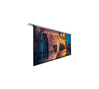 Kimex Écran de projection motorisé encastrable 2,60 x 1,46 m Format 16:9 Wi-Fi