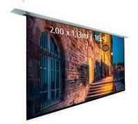 Ecran de projection motorisé encastrable 2,00x1,13m 16:9 Wi-Fi
