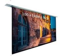 Ecran de projection motorisé encastrable 3,00x1,69m 16:9 Wi-Fi