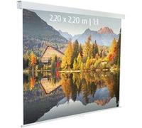 Kimex – Écran de projection manuel 2,20 x 2,20 m – Format 1:1