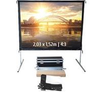 Ecran de projection valise 2,03 x 1,52m - Format 4:3 - Toile Avant