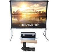 Ecran de projection valise 5,08 x 2,86m - Format 16:9 - Toile Avant