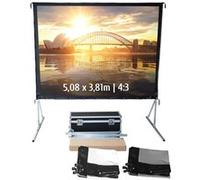 Ecran de projection valise 5,08x3,81m 4:3 Avant + Arrière