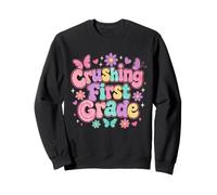 Écraser de Jolis Papillons pour élèves de première année d'école rétro Sweatshirt