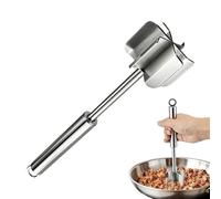 Écraseur De Bœuf Haché,Gadget de Préparation Alimentaire en Acier Inoxydable - Outil Écrase-Viande Hachée,Pour Pique-nique Cuisson Légumes Carottes Patate Avocat Dinde