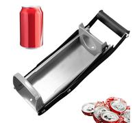 Écraseur de canettes en aluminium - Outil de recyclage robuste en métal multifonction avec ouvre-bouteilles, écraser les canettes pour soda et bouteilles - Pour maison bière déchets appareils
