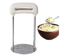 Écraseurs De Pommes De Terre - Hachoir à Viande Manuel en Acier Inoxydable pour la Cuisine,Écraseur de Haricots | Pour la Cuisson de la Viande Hachée et la Fabrication de Sauce Hamburger