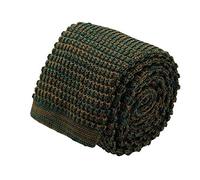Ecravate - Cravate tricot homme chinée. Marron foncé