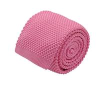 Ecravate - Cravate tricot homme. Rose uni