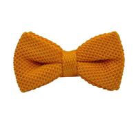 Ecravate - Noeud papillon en tricot. Noué. Jaune uni