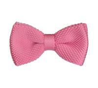 Ecravate - Noeud papillon en tricot. Noué. Rose uni
