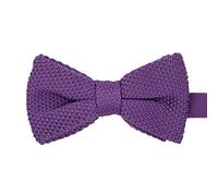 Ecravate - Noeud papillon en tricot. Noué. Violet uni