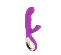 Ecrazybaby888 Puissant Vibromasseurs Lapin Rechargeable pour Couples et Femmes, Vibrateur Sexuel Masseur Stimulateur Vagin Clitoridien G-spot Anale, Silicone Jouet Adulte Masturbation Sex Toy, Violet