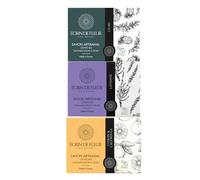 Écrin de Fleur - Coffret Cadeau Savons Artisanaux Bio pour Femme & Homme, Savons Français Faits Main à Froid, Certifiés COSMOS & Nature et Progrès, 3 x 90g