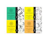 Écrin de Fleur - Coffret Cadeau Savons Solides Bio pour Tous Types de Peau, Fabrication Artisanale Française, Riche en Glycérine, Certifié COSMOS & Nature et Progrès, 4 x 90g