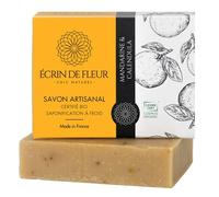 Écrin De Fleur - Savon Bio Certifié Artisanal à la Mandarine & Souci, Surgras, Saponifié à Froid, 1x90g