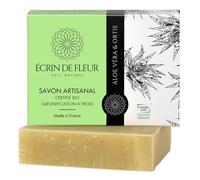 Écrin De Fleur - Savon Bio certifié Artisanal à l'Aloé Vera & Ortie, Surgras, Saponifié à Froid, 1x90g