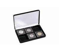 Ecrin Numismatique NOBILE pour 6 QUADRUM, 50x50 mm, Noir